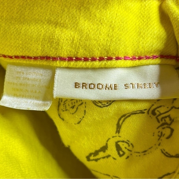 KATE Spade Broome Street Play Hooky Cropped Jeans Neon Maximalist Statement Pant - Picture 7 of 8